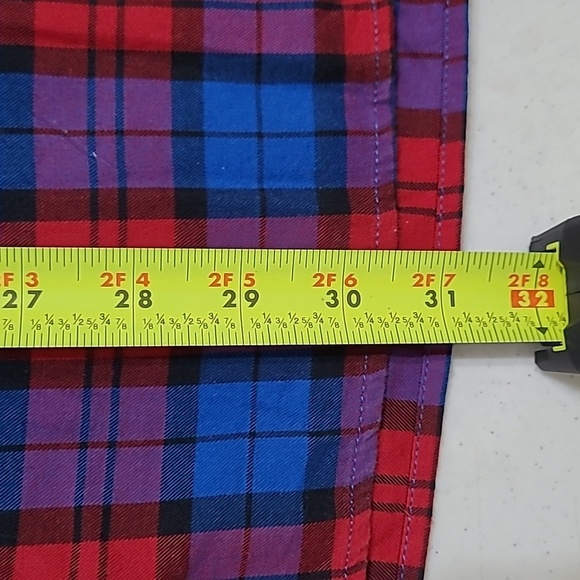 Talbots Vibrant Red & Blue Plaid Shirt size 3X - Picture 7 of 7